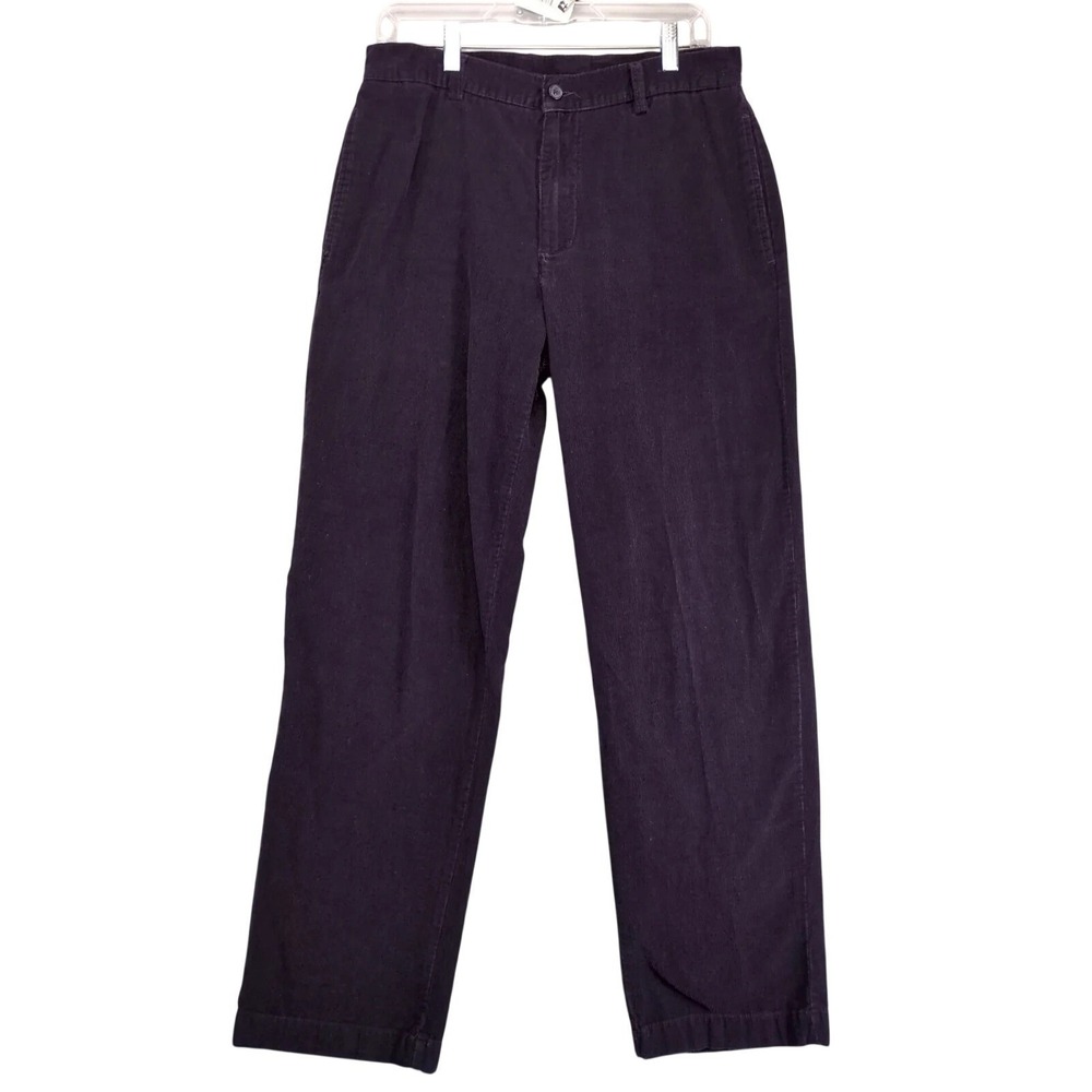 Vintage Club Room Purple Corduroy Pants Mens 32x31 Straight Leg 90s-Y2K Academia